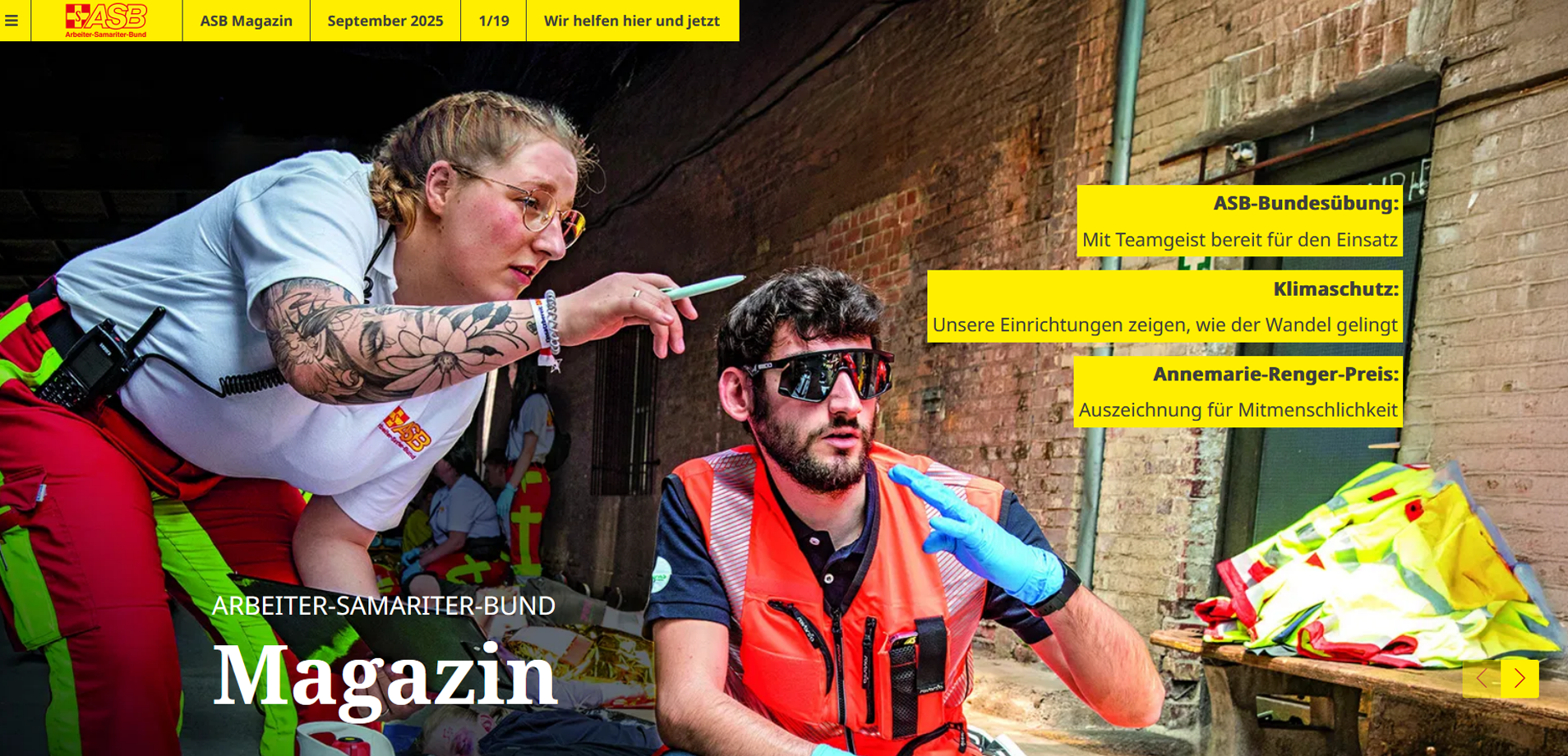 Die neue Ausgabe des ASB Magazins ist da!