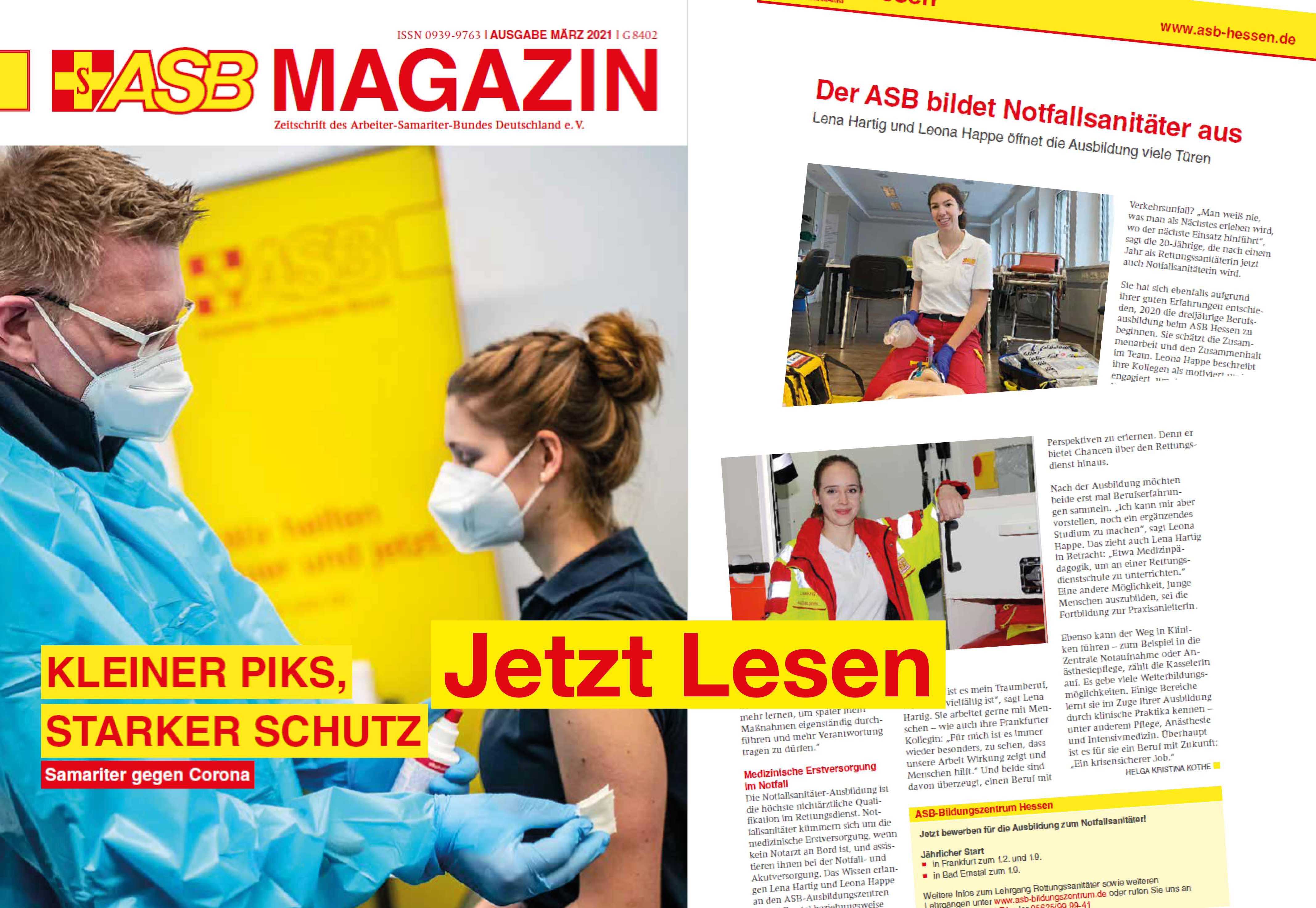 Das neue ASB-Magazin ist erschienen